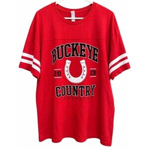 Ohio State Buckeyes Buckeye Country Superfest Red T-Shirt XL